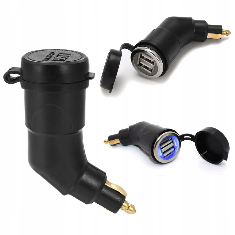 ADAPTER GNIAZDO ZAPALNICZKI DIN BMW NA USB 3.3A 5V