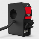 Przełącznik motocyklowy - przełącznik na kierownicę zawiera port USB do szybkiego ładowania - MKING.pl