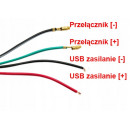 Przełącznik motocyklowy - przełącznik na kierownicę zawiera port USB do szybkiego ładowania - MKING.pl