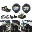 Halogeny motocyklowe z homologacją - LED 40W - włącznik dodatkowo