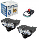 Halogeny ledowe - halogeny do motocykla 30W 2400LM - MKING.pl