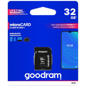 Karta SD 32GB - Karta pamięci micro SD GOODRAM HC CLASS 10 - MKING.pl