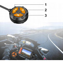 Rejestrator motocyklowy - 2 kamery, WiFi, wysoka jakość 1080p - A10 GPS