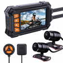 Rejestrator motocyklowy - 2 kamery, WiFi, wysoka jakość 1080p - A10 GPS