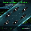 INTERKOM MOTOCYKLOWY EJEAS Q8 DO 6 KIEROWCÓW JEDNOCZEŚNIE RADIO FM BT 5.1