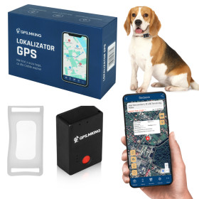 LOKALIZATOR GPS 15 DNI NA OBROŻĘ PSA KOTA ETUI MKX50