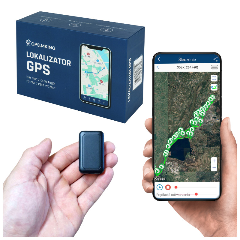 Lokalizator GPS - lokalizator z podsłuchem, posiada magnes do mocowania - MKING.pl