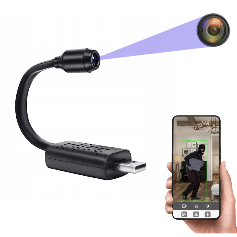 Kamera szpiegowska - kamera USB na elastycznym kablu FHD 1080p - MKING.pl