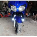 Halogeny motocyklowe U7 - zestaw z przełącznikiem - mocne światło