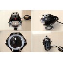 Halogeny motocyklowe U7 - zestaw z przełącznikiem - mocne światło