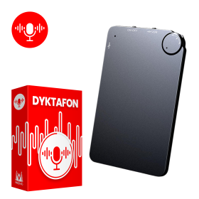 Ukryty dyktafon ultra cienki 150 godzin aktywacja głosem 16GB - MK-K2