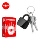 Ukryty dyktafon w breloku kłódce 24 godziny aktywacja głosem 8GB - MK-Q11